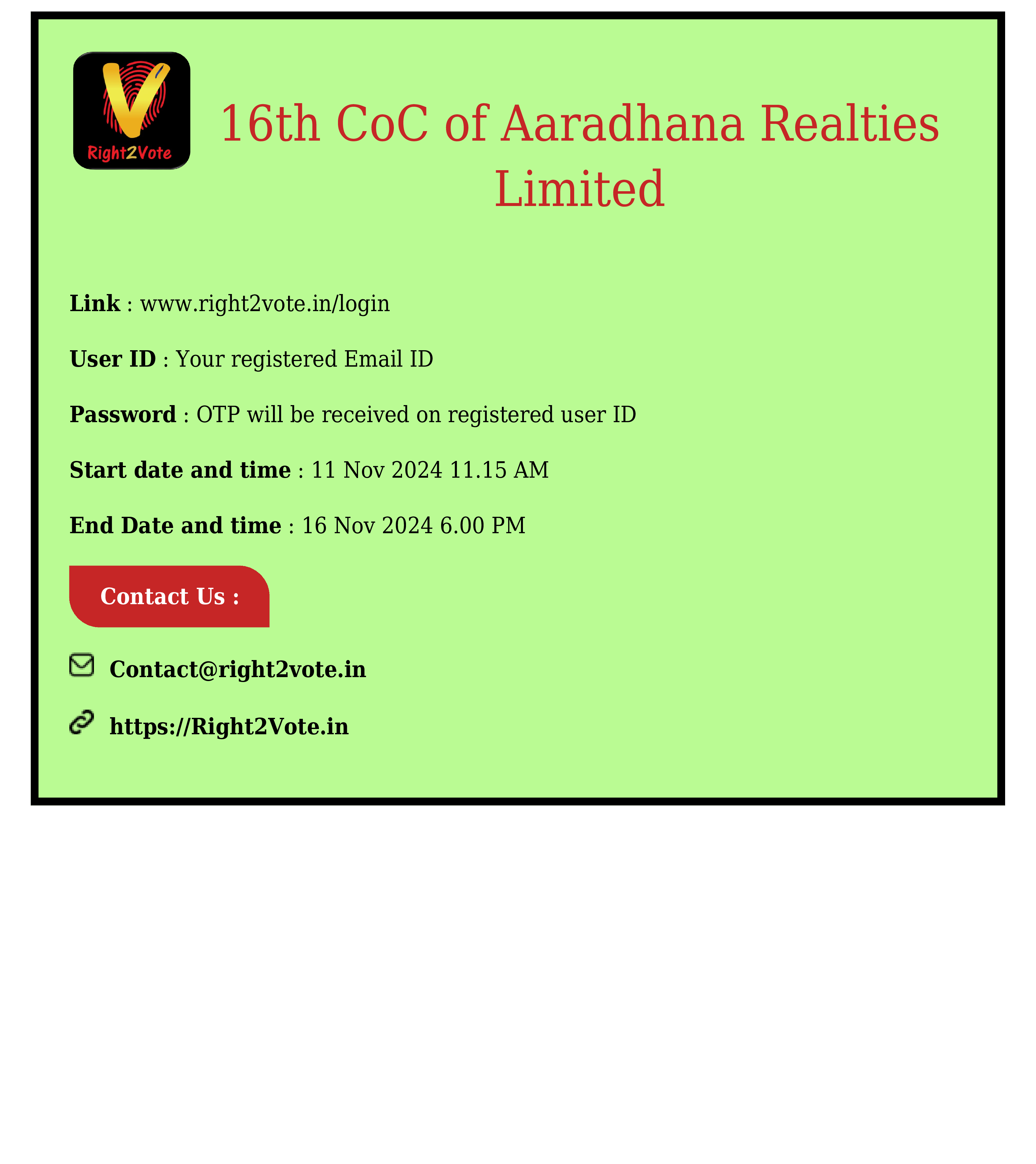 16th-coc-of-aaradhana-realties-limited image